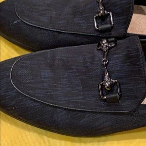 Robert Graham Barton Leather Loafer (Navy)